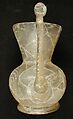 Ewer with Birds and Animals, Glass, colorless; blown, folded foot, applied handle, cut