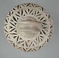Lantern for a Lamp, Earthenware; carved decoration, unglazed