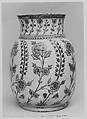 Jar, Stonepaste; underglaze painted