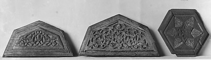 Panel, Wood; carved, inlaid with plain and carved ivory