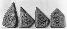 Panel from a Minbar, Wood; carved, inlaid with ivory, traces of paint