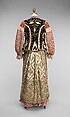 Ensemble, cotton, wool, silk, metal