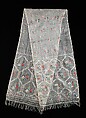 Ensemble, cotton, wool, silk, metal