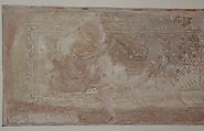 Panel with Harpies, Fish, and Trees, Terracotta; molded (?), painted