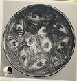 Two Imitation Splashware Bowls, Earthenware; white slip, incised and splashed with polychrome glazes under transparent glaze (sgraffito ware)