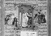 Shahnama (Book of Kings) of Firdausi, Abu&#39;l Qasim Firdausi (Iranian, Paj ca. 940/41–1020 Tus), Ink, opaque watercolor, silver, and gold on paper