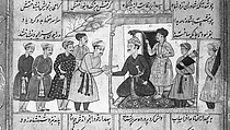 Shahnama (Book of Kings) of Firdausi, Abu&#39;l Qasim Firdausi (Iranian, Paj ca. 940/41–1020 Tus), Ink, opaque watercolor, silver, and gold on paper