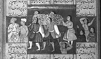 Shahnama (Book of Kings) of Firdausi, Abu&#39;l Qasim Firdausi (Iranian, Paj ca. 940/41–1020 Tus), Ink, opaque watercolor, silver, and gold on paper