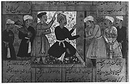 Shahnama (Book of Kings) of Firdausi, Abu&#39;l Qasim Firdausi (Iranian, Paj ca. 940/41–1020 Tus), Ink, opaque watercolor, silver, and gold on paper