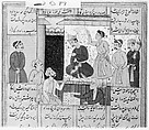 Shahnama (Book of Kings) of Firdausi, Abu&#39;l Qasim Firdausi (Iranian, Paj ca. 940/41–1020 Tus), Ink, opaque watercolor, silver, and gold on paper