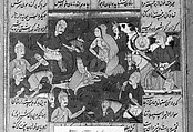 Shahnama (Book of Kings) of Firdausi, Abu&#39;l Qasim Firdausi (Iranian, Paj ca. 940/41–1020 Tus), Ink, opaque watercolor, silver, and gold on paper