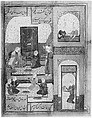 "Yusuf Summoned by Zulaykha to Serve at a Feast", Folio from a Yusuf and Zulaykha, Ink, opaque watercolor, and gold on paper