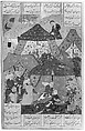 Shahnama (Book of Kings) of Firdausi, Abu&#39;l Qasim Firdausi (Iranian, Paj ca. 940/41–1020 Tus), Leather; tooled and gilded; ink on paper