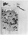 Shahnama (Book of Kings) of Firdausi, Abu&#39;l Qasim Firdausi (Iranian, Paj ca. 940/41–1020 Tus), Leather; tooled and gilded; ink on paper