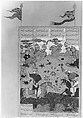Shahnama (Book of Kings) of Firdausi, Abu&#39;l Qasim Firdausi (Iranian, Paj ca. 940/41–1020 Tus), Leather; tooled and gilded; ink on paper