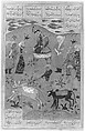 Shahnama (Book of Kings) of Firdausi, Abu&#39;l Qasim Firdausi (Iranian, Paj ca. 940/41–1020 Tus), Leather; tooled and gilded; ink on paper