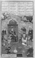 Shahnama (Book of Kings) of Firdausi, Abu&#39;l Qasim Firdausi (Iranian, Paj ca. 940/41–1020 Tus), Ink, opaque watercolor, silver, and gold on paper; lacquer binding