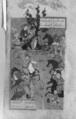Shahnama (Book of Kings) of Firdausi, Abu&#39;l Qasim Firdausi (Iranian, Paj ca. 940/41–1020 Tus), Ink, opaque watercolor, silver, and gold on paper; lacquer binding