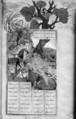 Shahnama (Book of Kings) of Firdausi, Abu&#39;l Qasim Firdausi (Iranian, Paj ca. 940/41–1020 Tus), Ink, opaque watercolor, silver, and gold on paper; lacquer binding