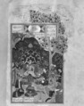 Shahnama (Book of Kings) of Firdausi, Abu&#39;l Qasim Firdausi (Iranian, Paj ca. 940/41–1020 Tus), Ink, opaque watercolor, silver, and gold on paper; lacquer binding
