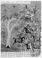 Shahnama (Book of Kings) of Firdausi, Abu&#39;l Qasim Firdausi (Iranian, Paj ca. 940/41–1020 Tus), Opaque watercolor, ink, silver and gold on paper