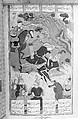 Shahnama (Book of Kings) of Firdausi, Abu&#39;l Qasim Firdausi (Iranian, Paj ca. 940/41–1020 Tus), Opaque watercolor, ink, silver and gold on paper
