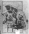 Shahnama (Book of Kings) of Firdausi, Shah Muhammad of Sabzavar, Ink, opaque watercolor, and gold on paper