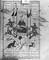 Shahnama (Book of Kings) of Firdausi, Shah Muhammad of Sabzavar, Ink, opaque watercolor, and gold on paper