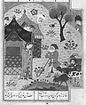 Divan (Collected Works) of Jami, Maulana Nur al-Din `Abd al-Rahman Jami (Iranian, Jam 1414–92 Herat), Ink, opaque watercolor, and gold on paper; leather binding
