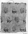 Textile Fragment, Silk, metal wrapped thread; brocaded