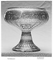 Footed Bowl with Eagle Emblem, Glass; dip-molded, blown, enameled, and gilded