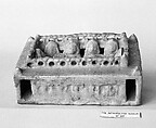 Model of a House, Stonepaste; molded in relief