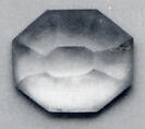 Ring Stone, Amethyst; cut and polished on rotary flat lap