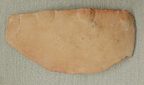 Fragment of a Mold for Making Ceramics, Earthenware; unglazed