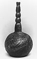 Bottle, Glass; mold blown, tooled on the pontil