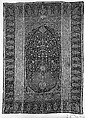 Woven Wall Hanging, Wool, metal wrapped thread; double interlocking twill; tapestry weave, embroidered