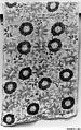Textile Fragment, Linen, silk, metal wrapped thread; plain weave, embroidered