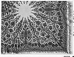 Shawl, Wool; embroidered