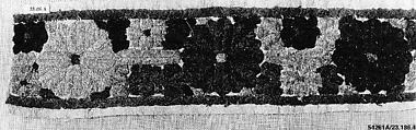 Band, Cotton, silk; embroidered