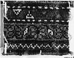 Carpet Fragment, Cotton (warp), wool (weft and pile); asymmetrically knotted pile