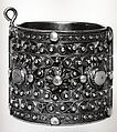 Bracelet, One of a Pair, Silver, enamel, stones