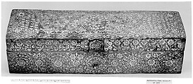 Writing Box, Copper; inlaid with silver and gold