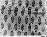 Brocade, Silk, cotton, metal wrapped thread; brocaded