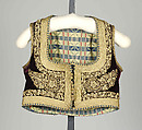 Vest, Silk, cotton, metallic, sequins, metal