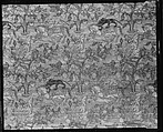 Brocade with Hunting Scene, Silk, metal wrapped thread; taqueté