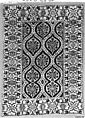 Panel, Silk, cotton, metal wrapped thread; cut and voided velvet, brocaded