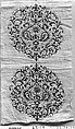 Strip, Cotton; embroidered in silk