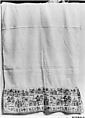 Towel, Cotton; embroidered