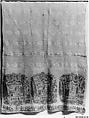 Towel, Linen, silk, metal-wrapped thread, and tinsel; plain-weave, supplementary warp loops in the central panel (terry cloth), and embroidery