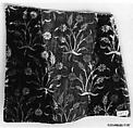 Velvet Fragment with Floral Pattern, Silk; cut velvet
